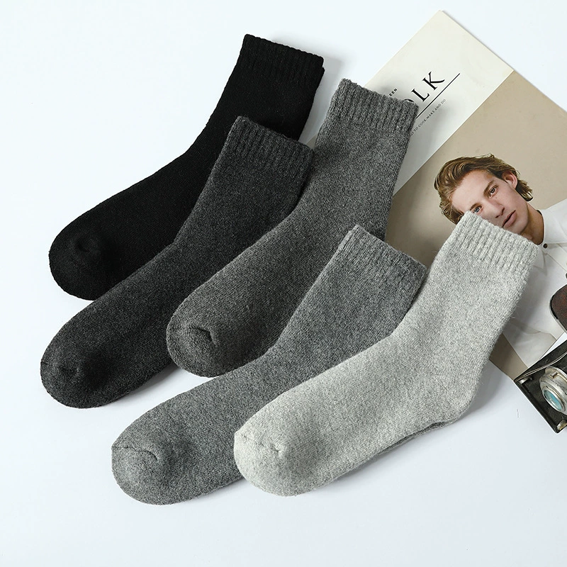 Keep warm брендовые шерстяные дышащие носки до колена, средняя длина, впитывают пот и запах, пряденый хлопок