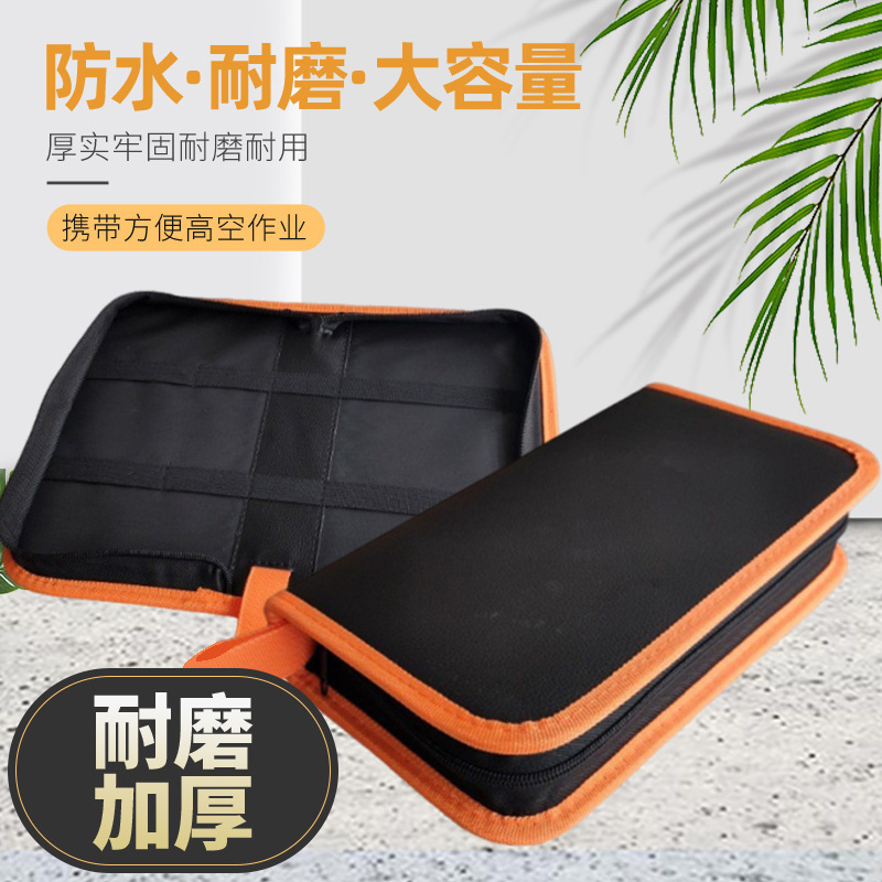 Cross-Border In-Stock Oxford Cloth Multifunctional Tool Pu Leather Bag, Hardware Soldering Iron Storage Bag, Waterproof and Wear-Resistant, Wholesale Cross-Border In-Stock Oxford Cloth Multifunctional Tool Pu Leather Bag, Hardware Soldering Iron Storage Bag, Waterproof and Wear-Resistant, Wholesale