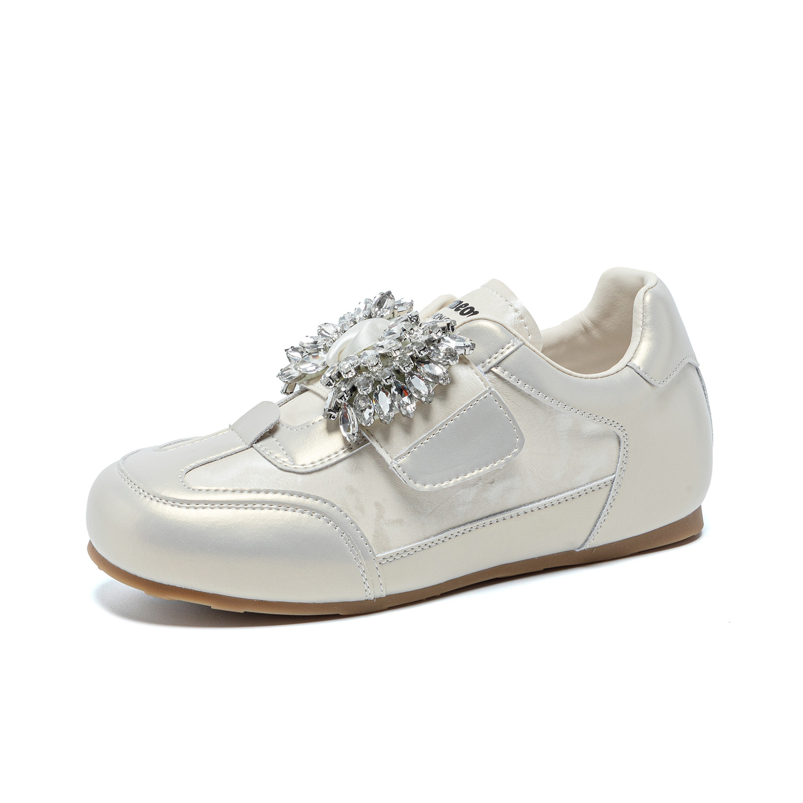 Women's White Sneakers Height Increasing Thick Soled Velcro Casual Sports Versatile Single Shoes Spring Summer New Style_vogvips.com