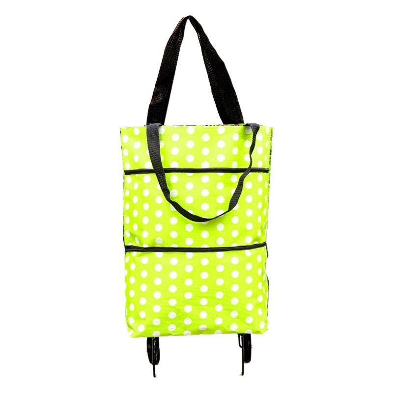 ホイールバッグ折り畳みレジ袋モップバッグ買い物車買い物カート買い物バッグ手提げ袋とロゴ