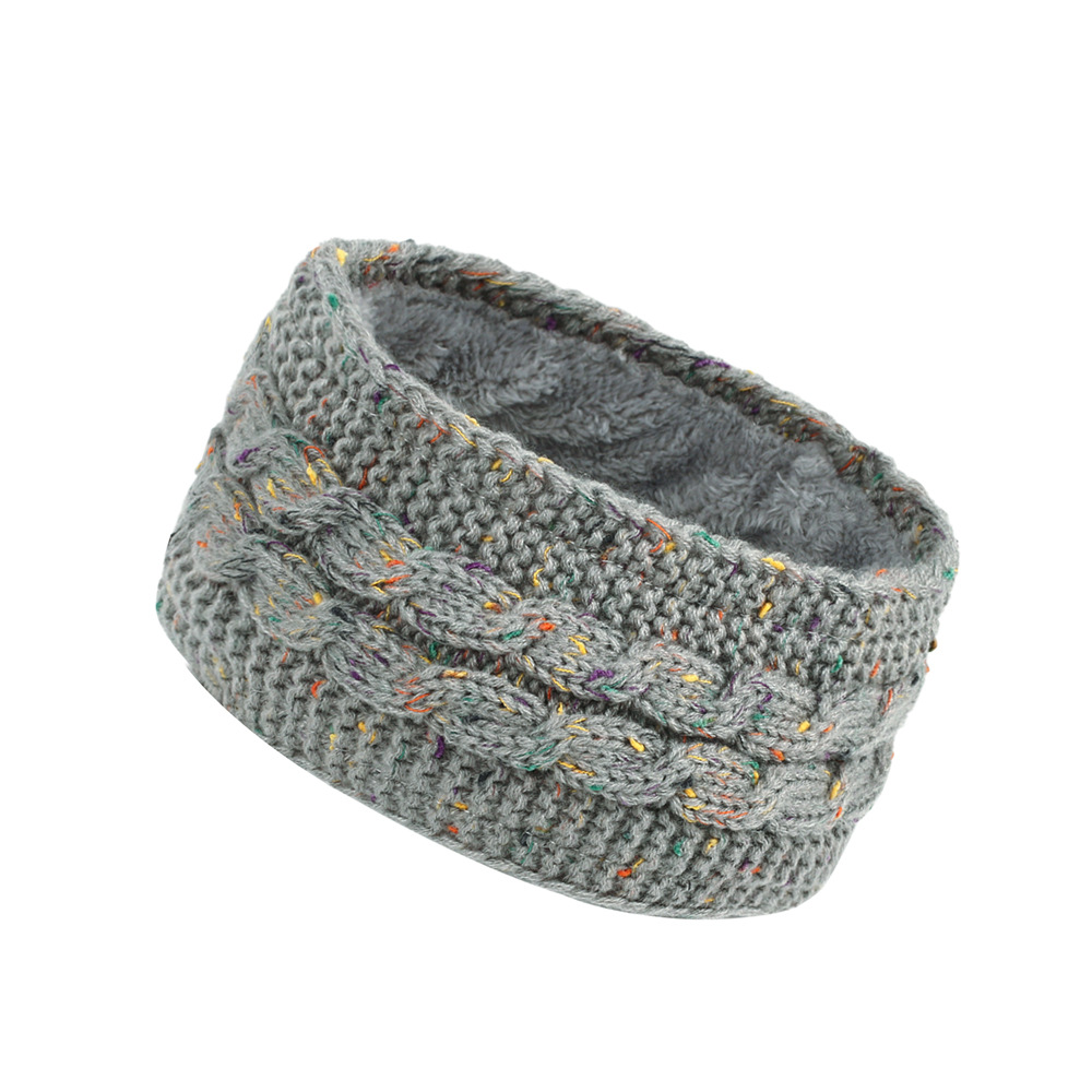 Gebreide haarband winter warm wol oorwarmer voor dames_voghion.com