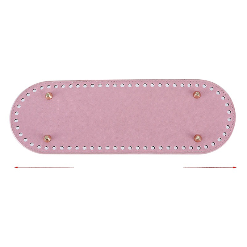 Bag Leather Hardware Base Products DIY Handmade Woven Bag Accessories Pu 30*10 Oval Bag Base Wholesale Bracket