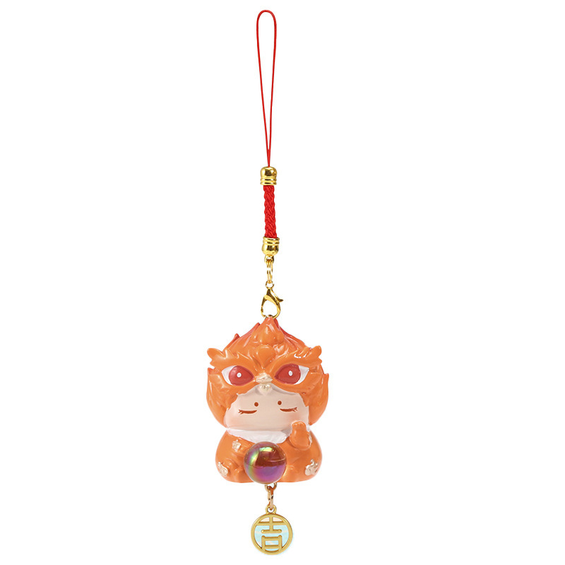 かわいい小動物ストラップ一家三口貼りキーホルダー携帯電話の飾り車のアクセサリー卸売り|undefined