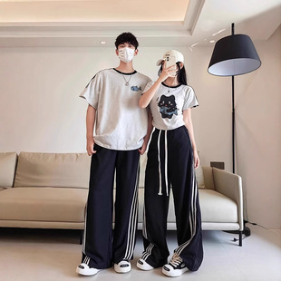 Summer Cotton Short-sleeved T-shirt Couple's Lazy Style Loose Niche Design Sense Men's and Women's Top Student Fashion Brand Class Clothes