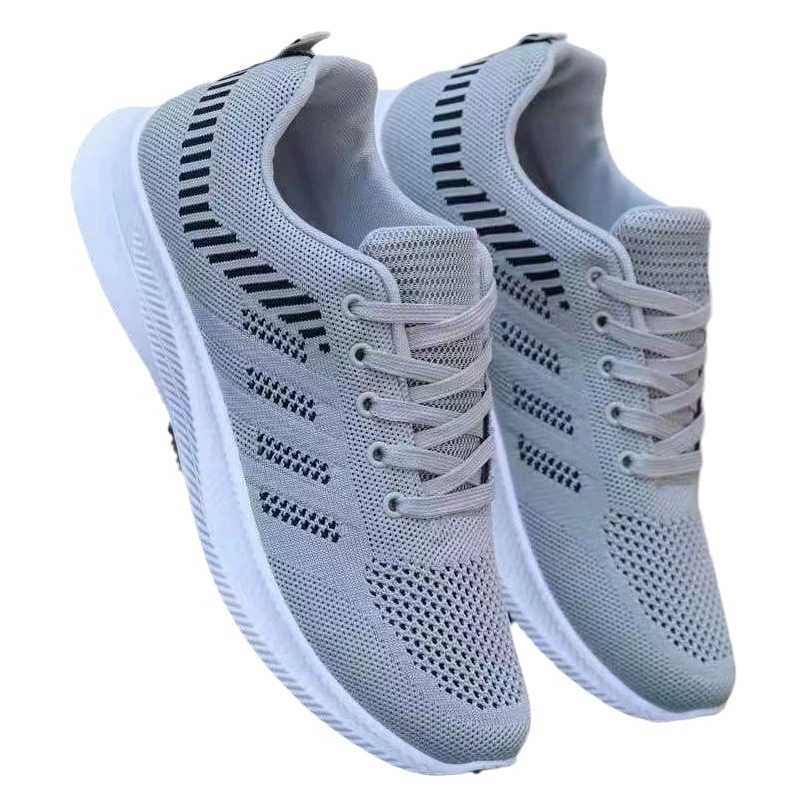 2023 Новая мужская повседневная спортивная обувь с сеткой, легкие вязаные кроссовки на мягкой подошве, старая пекинская тканевая обувь для студентов мужского пола