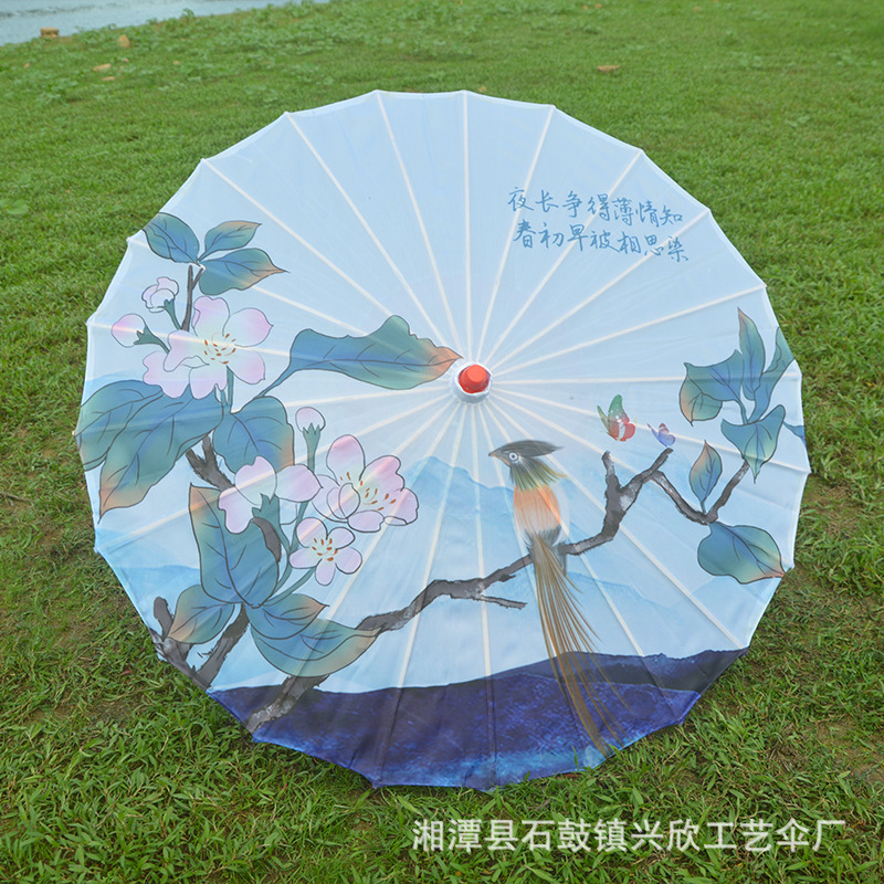 Paraguas de papel engrasado impermeable paraguas artesanal para niños paraguas decorativo antiguo accesorios de fotografía al aire libre impresión paraguas de baile al por mayor