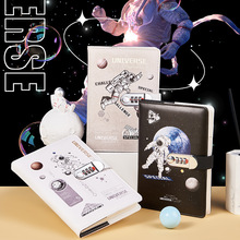 太空星球密码本学生创意笔记本带锁男孩日记田字格方格可爱手账本