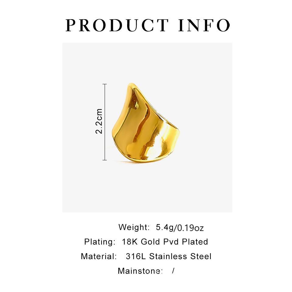 8g Weight Rings Classification 6, 7, 8 Ring Size 1 Piece Quantity Holiday, Daily Occasion 316L Stainless Steel Material Geometric Pattern All Seasons Season Women's Gender Classic Style Style Waterproof Non Tarnish, Surgical Steel, Irregular, Plating Craft 316L Stainless Steel Geometric Waterproof Non Tarnish Surgical Steel Classic Style Rings For Women's