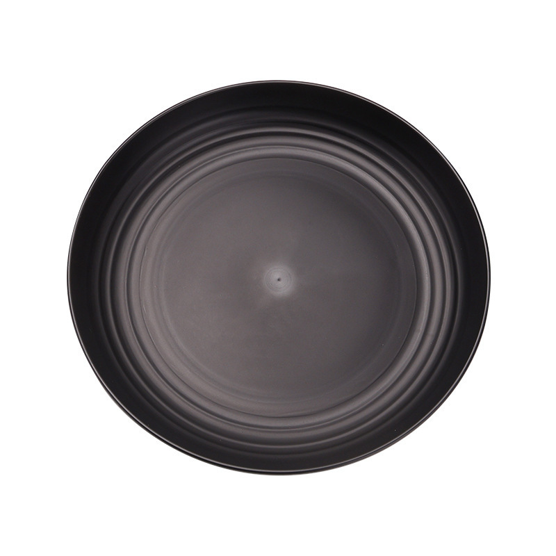 小麦わらプレート 家庭用食器 高級感プラスチックフルーツプレート 大型丸皿 サラダ・デザート・スナックプレート|undefined
