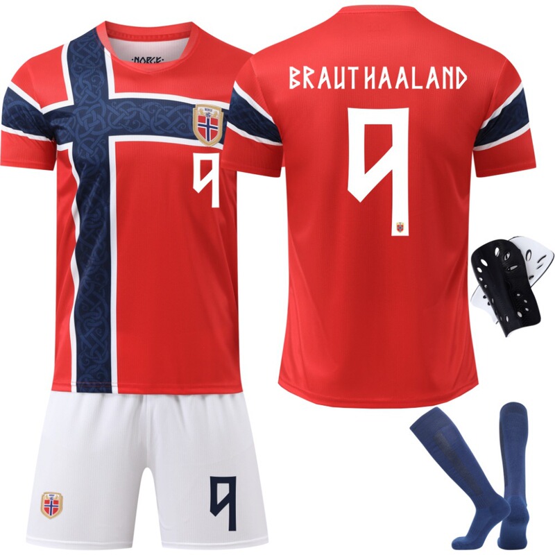 2026 World Cup Norway Home Jersey No. 9 Haaland Football Uniform No. 10 Odegaard Set Direct Supply from the Factory 2026 World Cup Norway Home Jersey No. 9 Haaland Football Uniform No. 10 Odegaard Set Direct Supply from the Factory