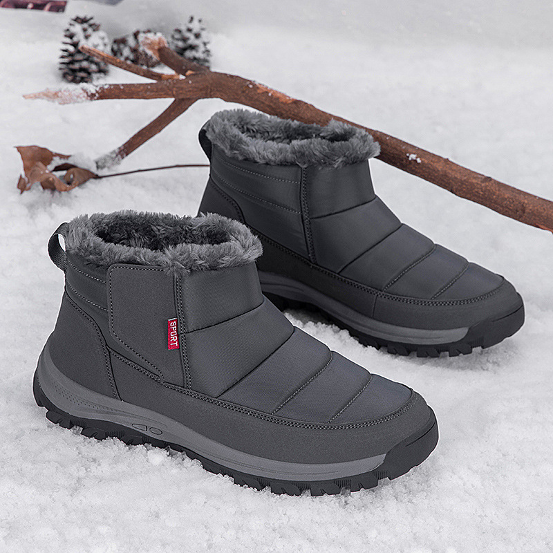 Zapatos de algodón para ancianos en invierno, botas de nieve del noreste, botas de algodón deportivas, botas de algodón al por mayor para personas de mediana edad y ancianos