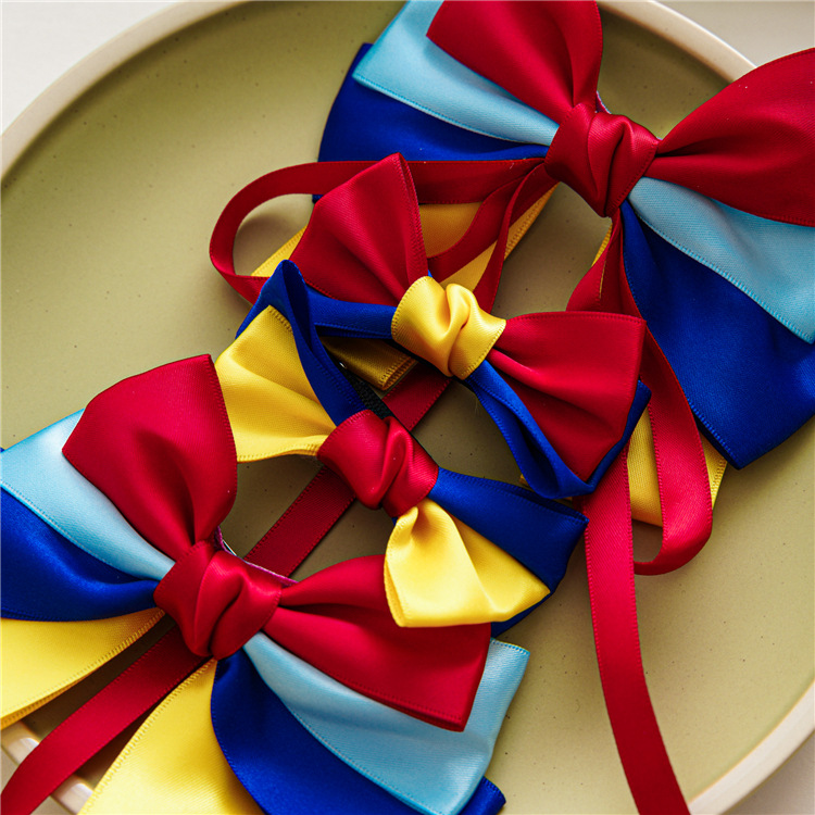 Holiday Occasion satin Material Women's Cute Bow Knot Satin Hair Clip