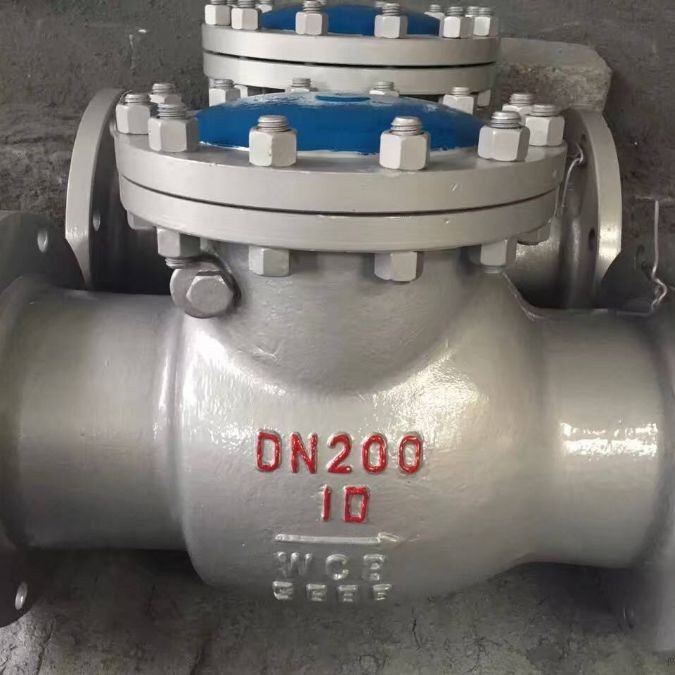 H44Y-16C DN150 法兰连接 不锈钢旋启式止回阀