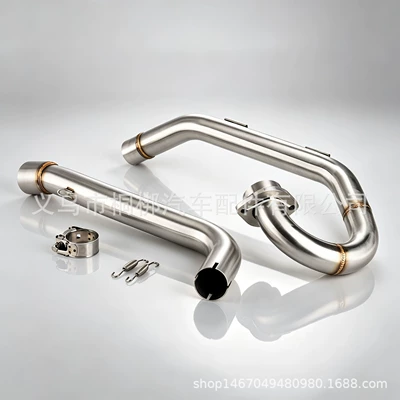 Motorcycle exhaust pipe suitable for Raptor 700 RAPTOR 700R 15-24 modified exhaust ATV and beach bike (Motorcycle exhaust pipe) - front-section