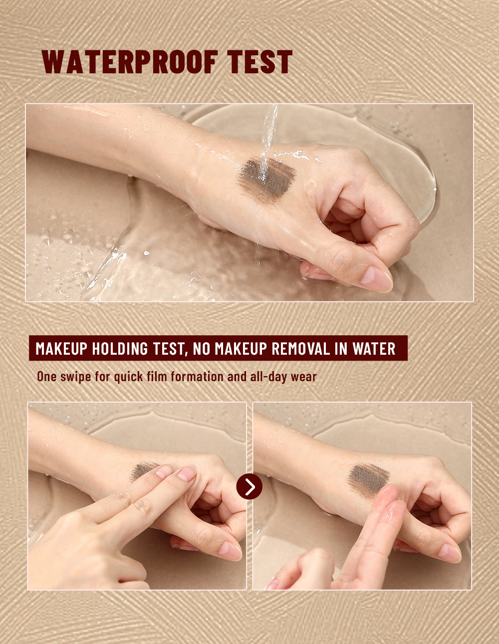 QIBEST Cross-border Double-Head Eyebrow Dye is a long-lasting, waterproof, sweat-proof, non-smudging, natural three-dimensional liquid eyebrow styling liquid undefined