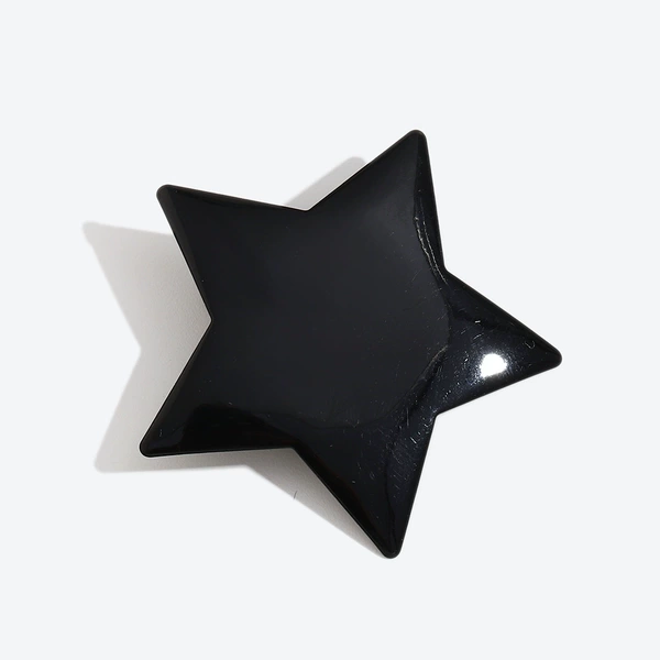 Sweet five-pointed star duckbill clip-black