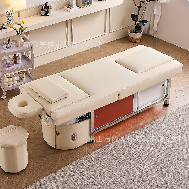 Elevación eléctrica transfronteriza cama de lavado de cabello, tratamiento de cabello, agua, fumigación circulante, salón de salud, salón de masajes, peluquería, salón de belleza