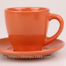 创意日用丝网印陶瓷杯马克杯咖啡杯碟