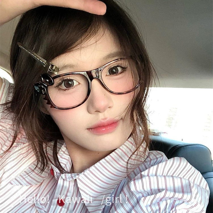 Hello Kitty, retro glasses, 2 carat, cat's eye
