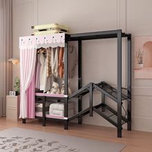 可折叠免安装衣柜全钢架加厚钢管加粗加固拉链全封闭防霉防尘卧室