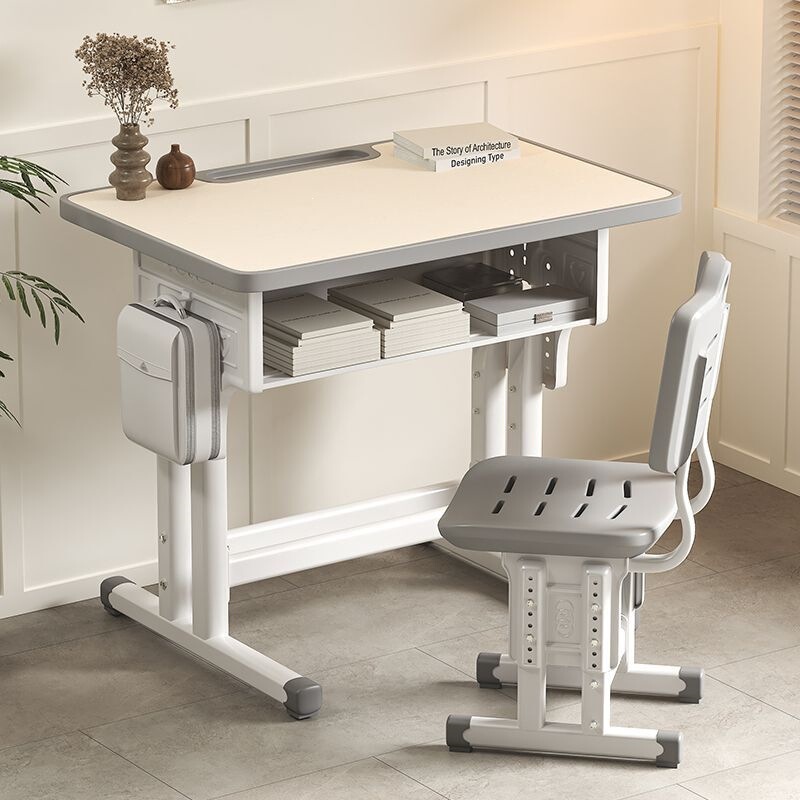 Children's Study Table, Special Desk for Primary and Secondary School Students, Home Homework Writing Desk, School-Style Desk and Chair Set