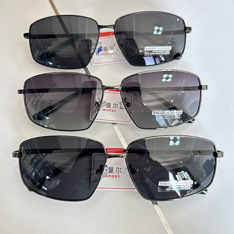 New high-resolution polarized sunglasses, fashionable square frame, personalized dual-beam sunglasses, everyday driving, classic retro frog sunglasses