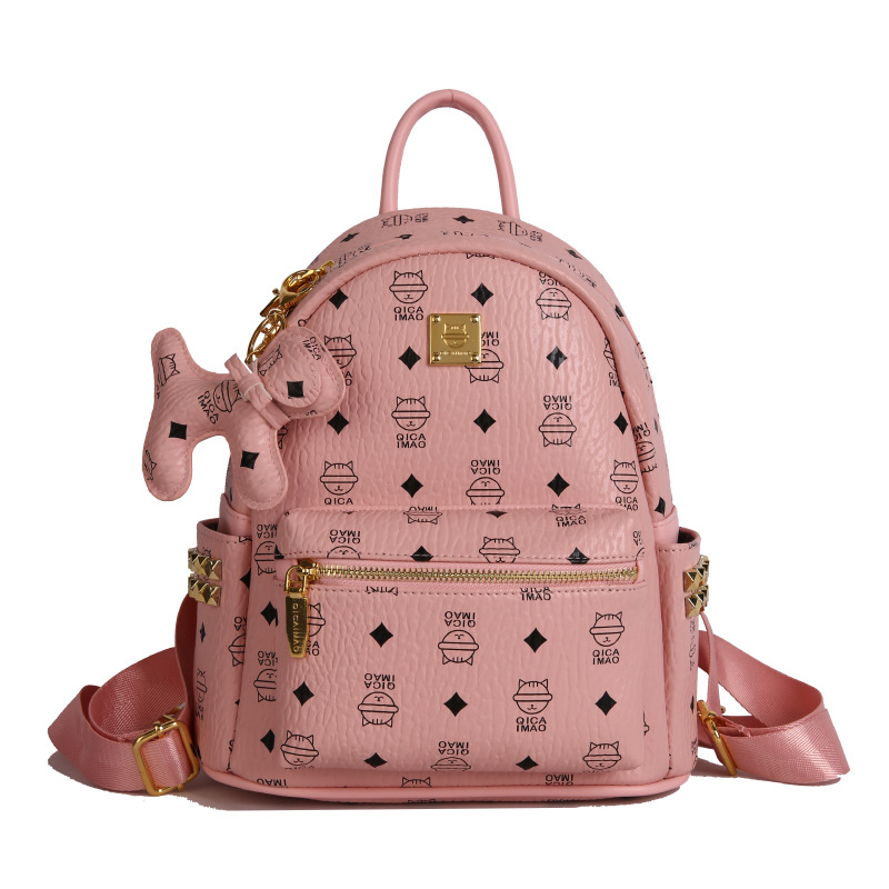Bolso desnudo mediano rosa oscuro