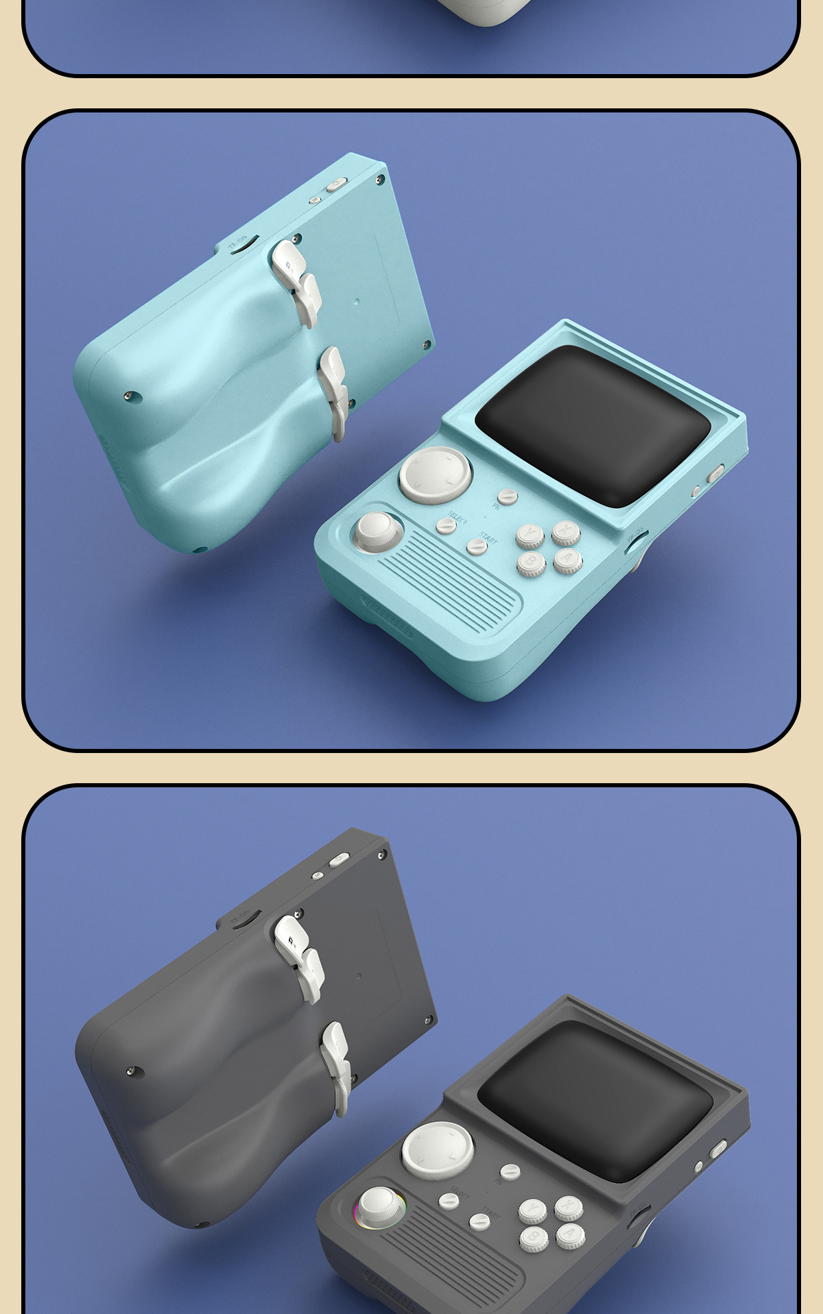 2025 Nuova console portatile R36T compatibile con WiFi, stile retrò arcade, per due giocatori online._voghion.com