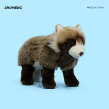 跨境新品仿真动物儿童生日礼物可爱稀有貉子毛绒玩具玩偶摆件公仔