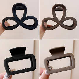 磨砂抓夹女亚克力新款小号女高级感半扎发鲨鱼夹子后脑勺发夹头饰