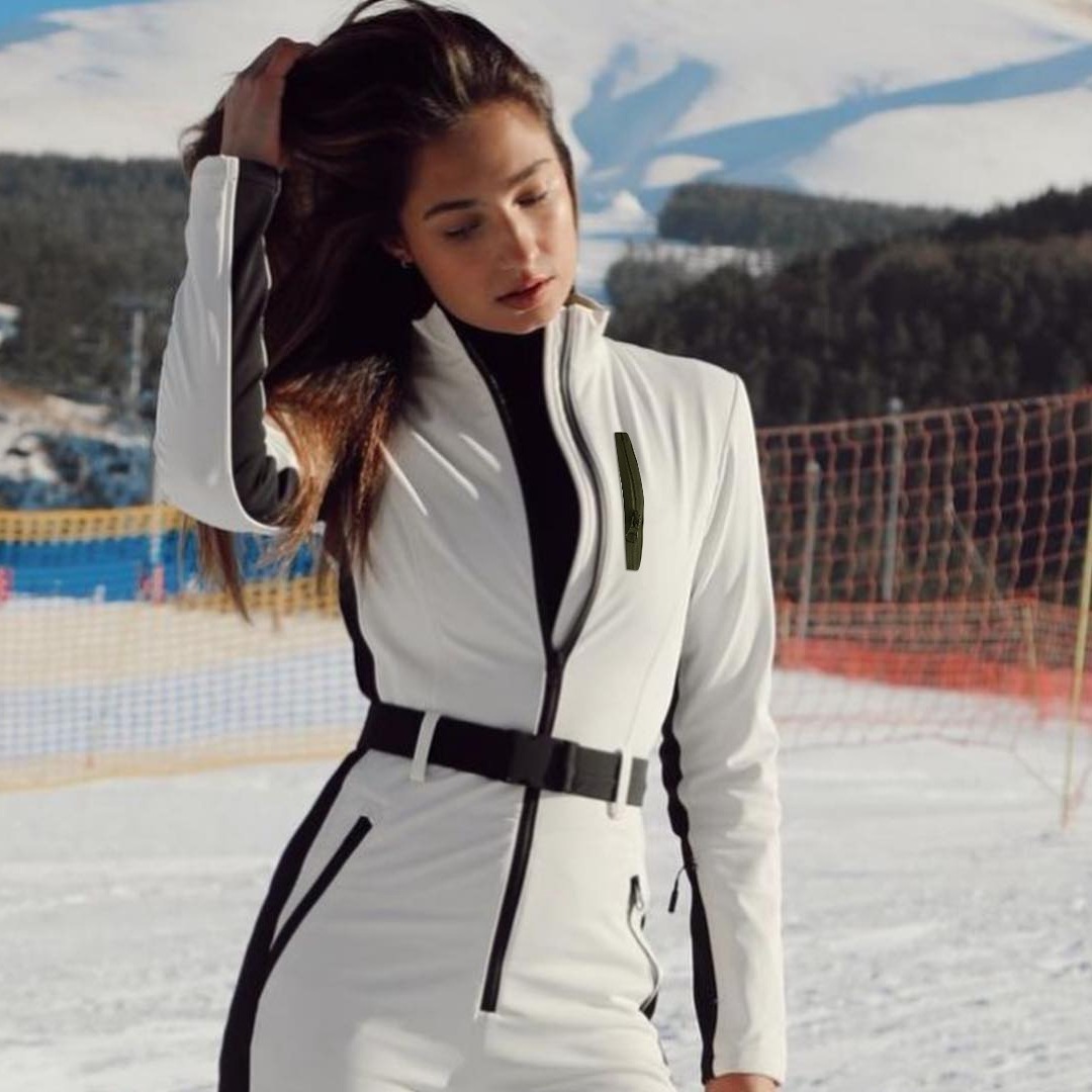 亚马逊欧美女装2023年冬季新款滑雪节女士保暖防水时尚滑雪服套装