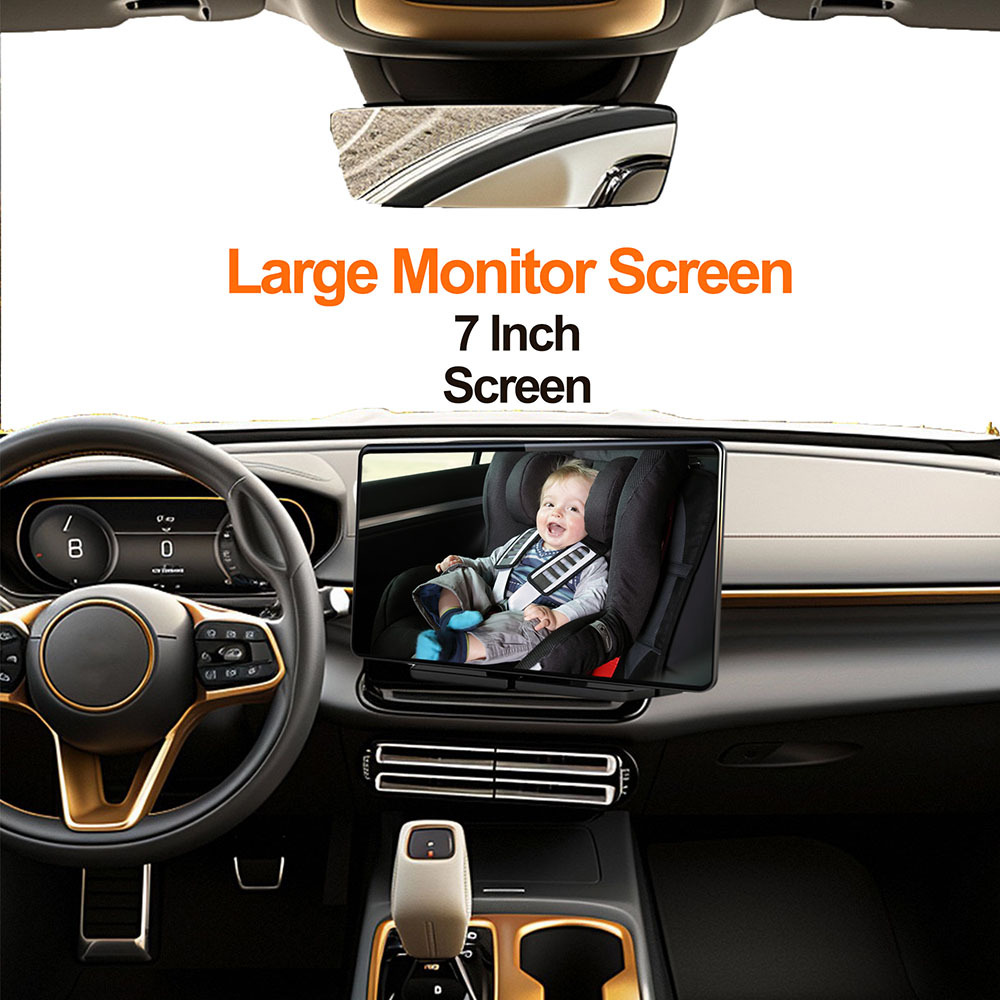 Cross-border 7-inch car HD in-car baby monitoring display baby treasure night vision monitoring 1080P camera