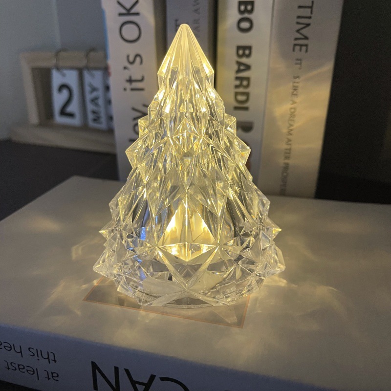 大号水晶圣诞树(暖白灯）