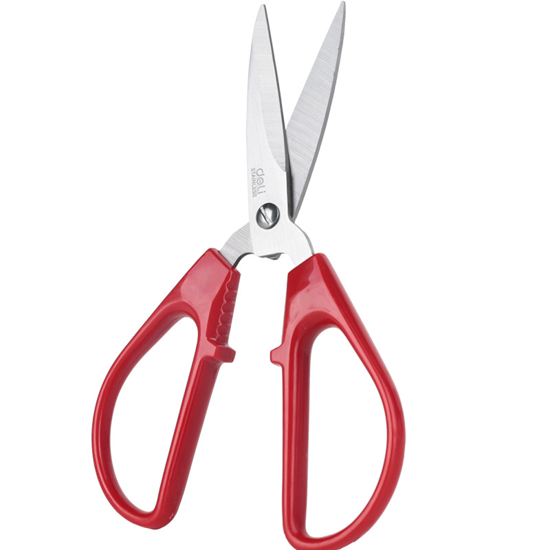 Deli 6036 tijeras grandes de acero inoxidable cuchillo de papel manual para estudiantes