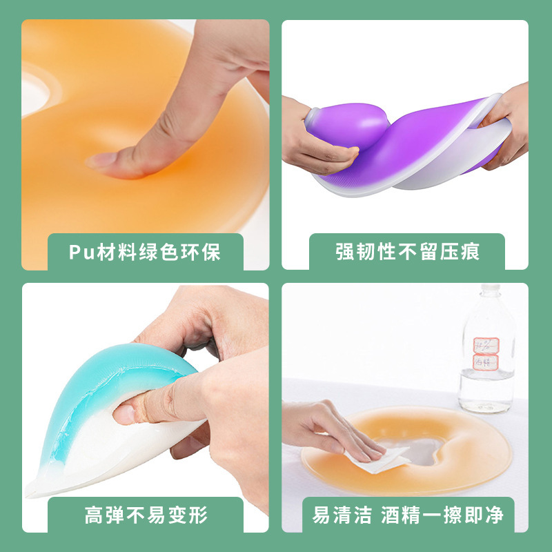 圆形软底小号硅胶趴枕面部无痕按摩床养身馆专用美容床趴枕现货|undefined