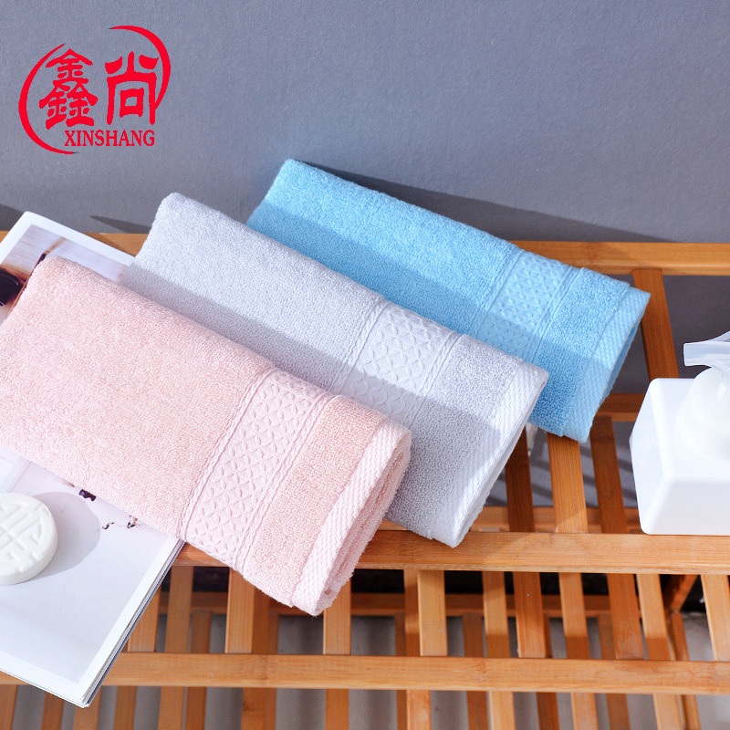 批發全棉小方巾34*34柔軟吸水素色擦手巾幼兒園小毛巾定製logo