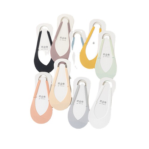 Half palm socks for women, ice silk cross invisible socks, spring and summer thin boat socks, non-falling high heels, suspender socks for women