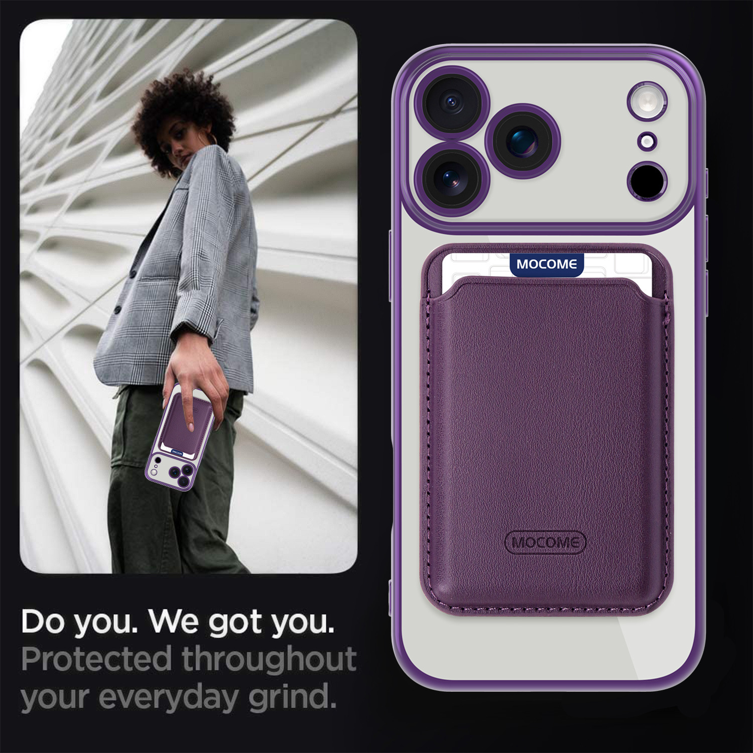 Neue magnetische Hülle im CD-Design mit Kartenhalter für iPhone 17 Pro Max, stoßfeste Hülle für alle iPhone-Serien_voghion.com