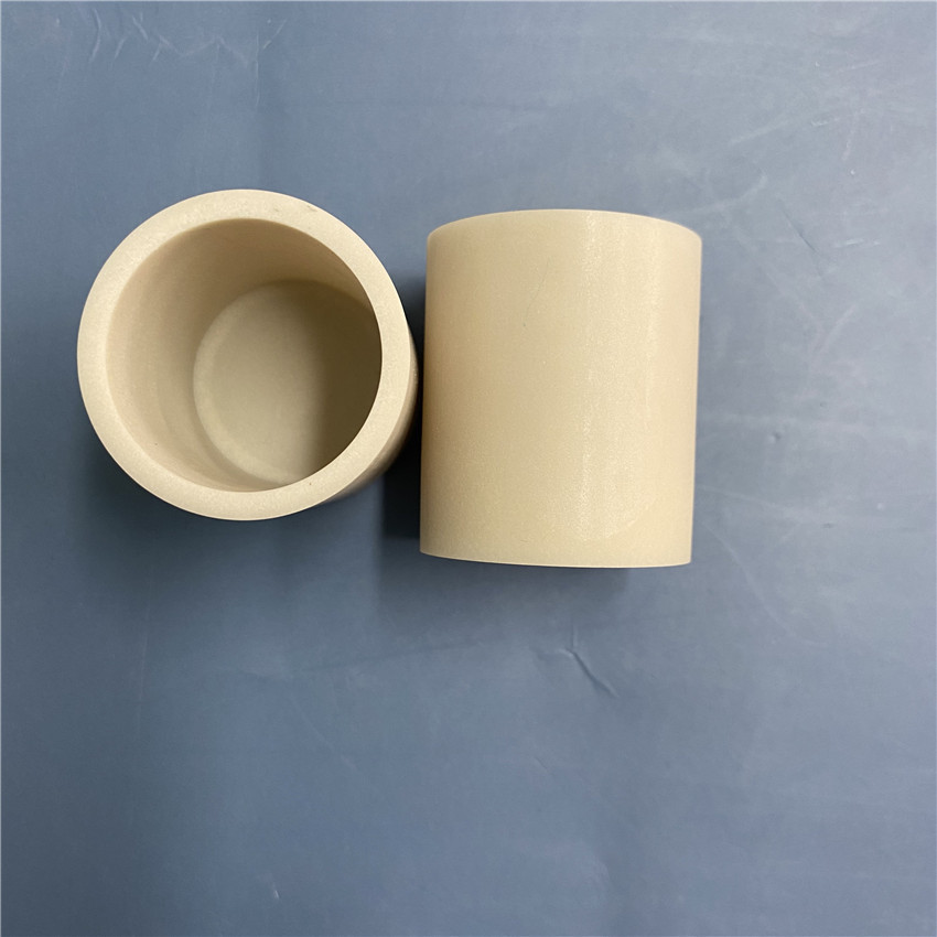 高热导率 氮化铝陶瓷加热埚  快速导热氮化铝陶瓷油杯 定 制规格