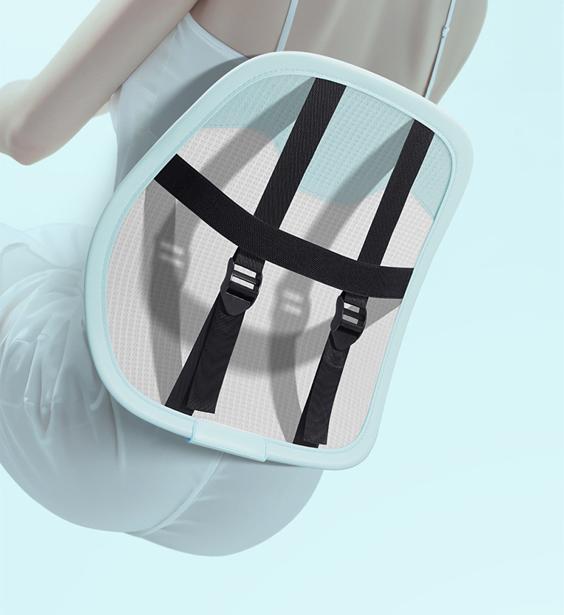 Car waist support waist support cushion new summer seat ice silk breathable seat backrest driving sedentary waist protection artifact