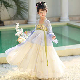 汉服女童春季襦裙2025新款古装中国风超仙连衣裙儿童古风唐装夏季