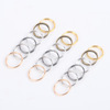 Cross -border goods supply multi -size double -layer iron ring jumping ring plating opening open mouth closed ring double circle DIY hanging ring material batch