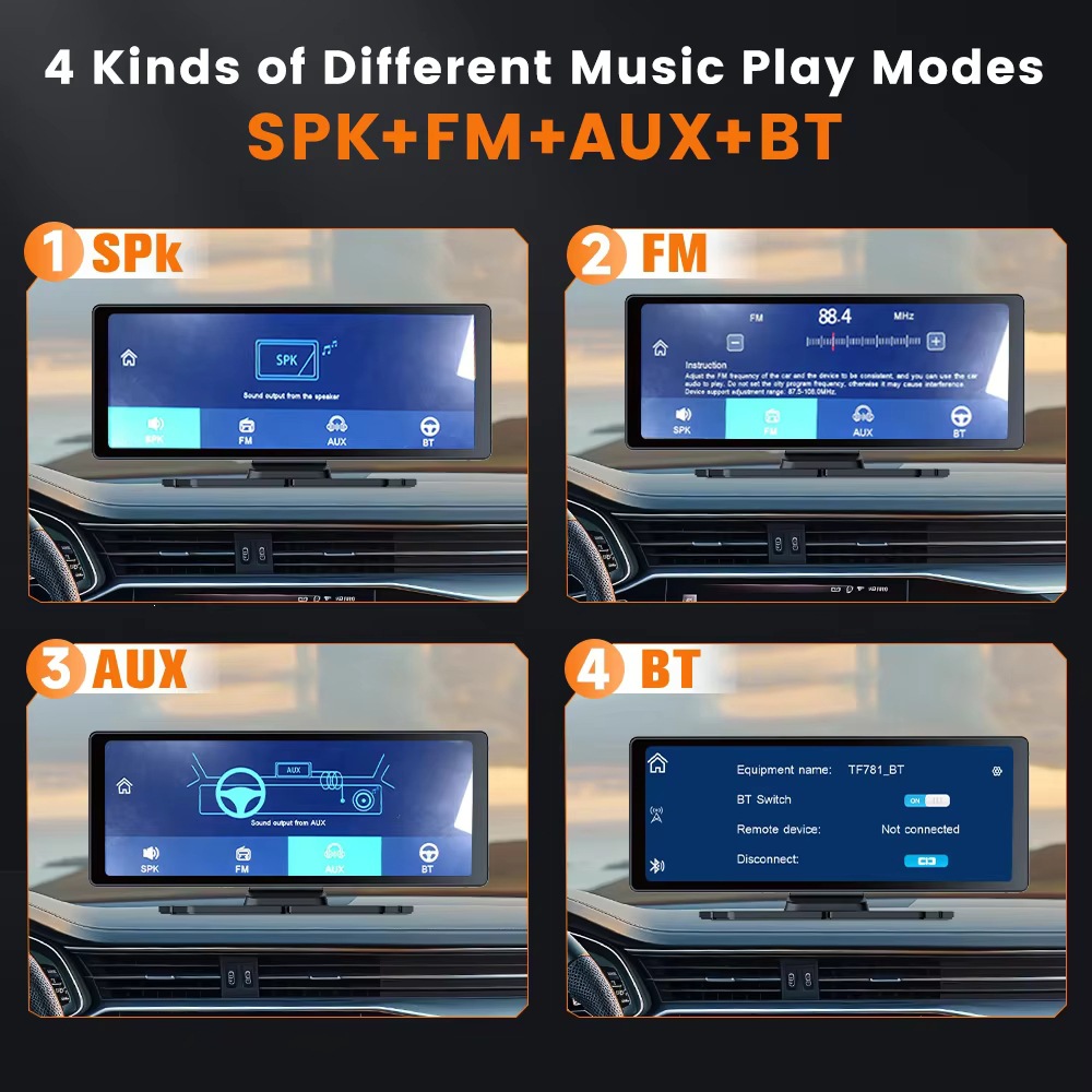 10.26inch Car Android Gps Navigation High-Definition Reverse Camera Smart Bluetooth All-In-One Car Dvr