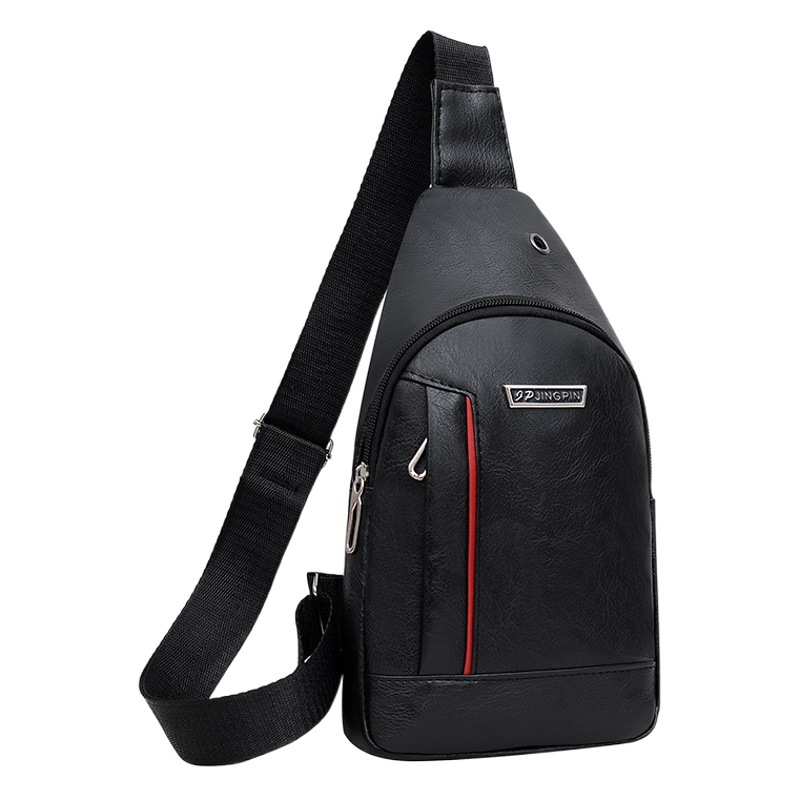 2023 transfronteriza nuevos hombres ocasionales al por mayor bolsa de hombro deportes al aire libre pecho bolsa de mensajero de viaje de negocios de la PU de los hombres