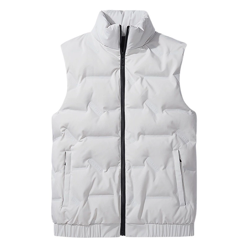 Плюс размер Пара пуховый жилет клип мужской зимний плюс размер Толстый жилет со стоячим воротником повседневное теплое пальто мода
