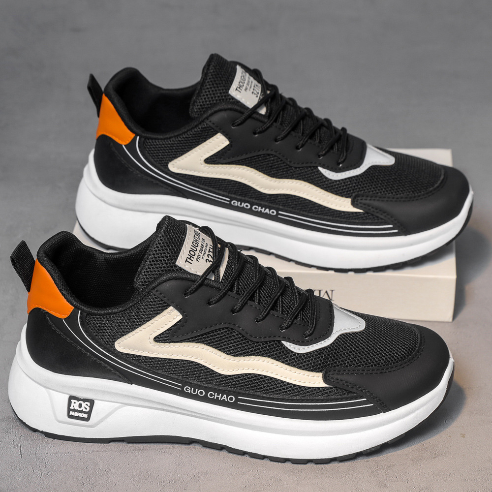 Zapatos de hombre de verano nuevo estilo de color matriz nacional Agan mesh transpirable zapatos de moda cómodos zapatos casuales suaves al por mayor