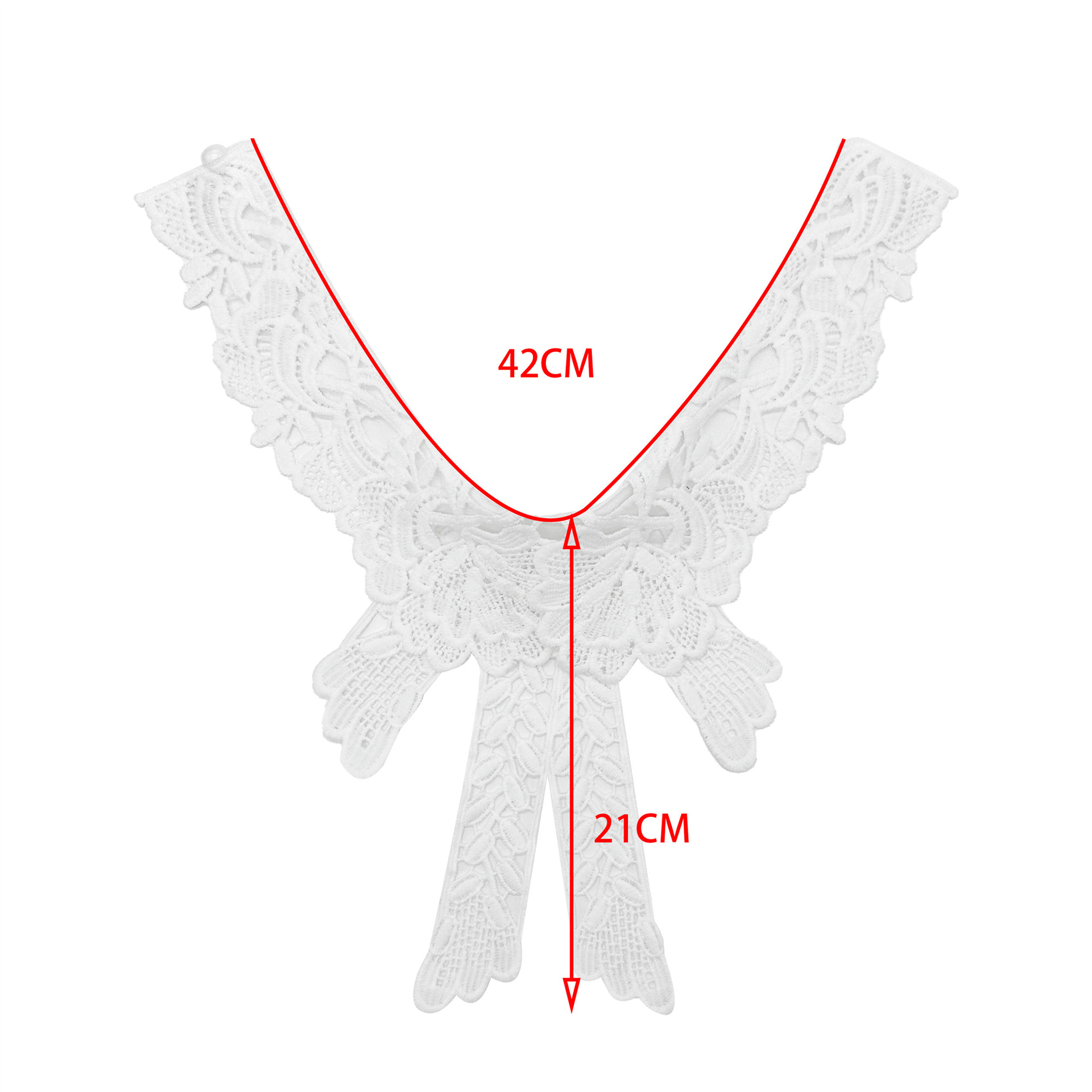 AliExpress Amazon Venta caliente de encaje hueco chal falso collar arco decorativo vestido camisa a juego image 5