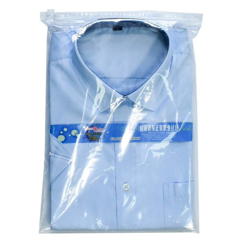 Прозрачный полиэтиленовый пакет на молнии для хранения одежды, матовый самозаклеивающийся пакет для носков, нижнего белья и упаковки крупногабаритной одежды.