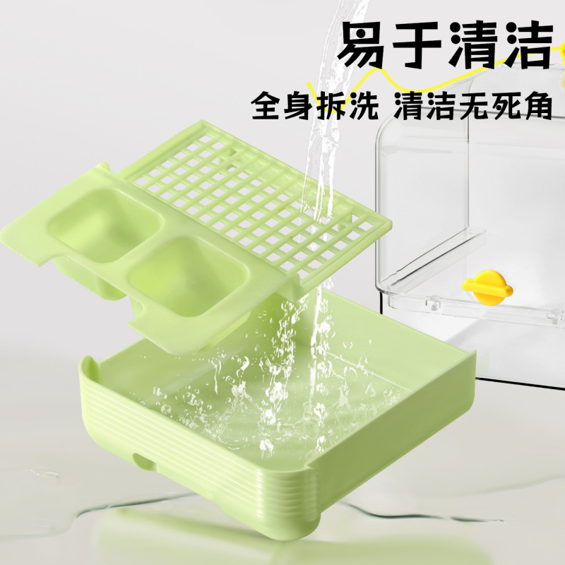 鹦鹉浴室洗澡盆神器两用鸟专用喂食器八哥虎皮牡丹玄凤防溅食盒|undefined