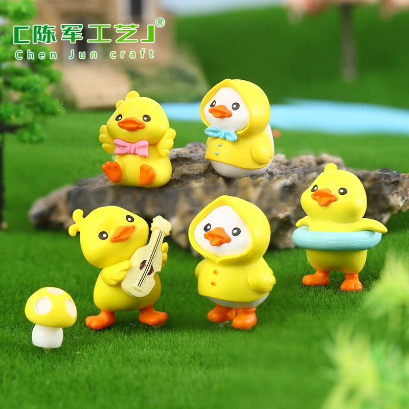 BDuck, зонт PVC, симпатичная пластиковая накидка дождевик, новая коллекция, мини-пейзаж, ручная работа, утка